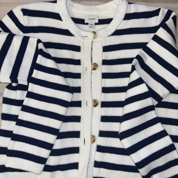 Brand New Beautiful JCrew stripped cardigan ! - Picture 5 of 7